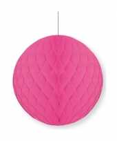 Fuchsia decoratie bal 10 cm brandvertragend